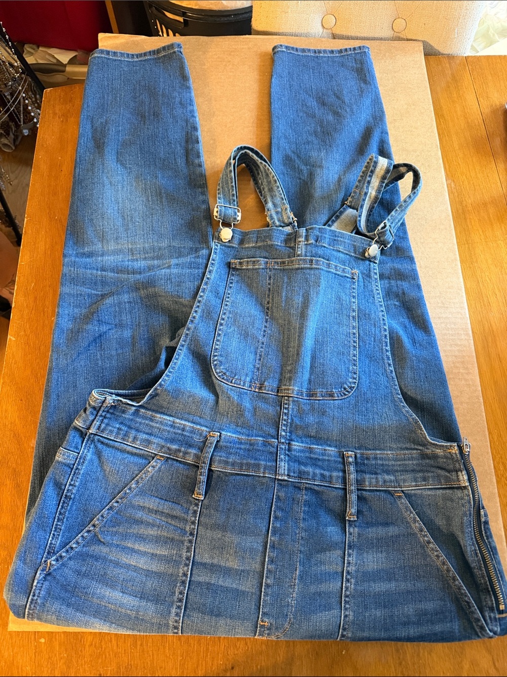 Madewell denim overalls size XXLT NWT